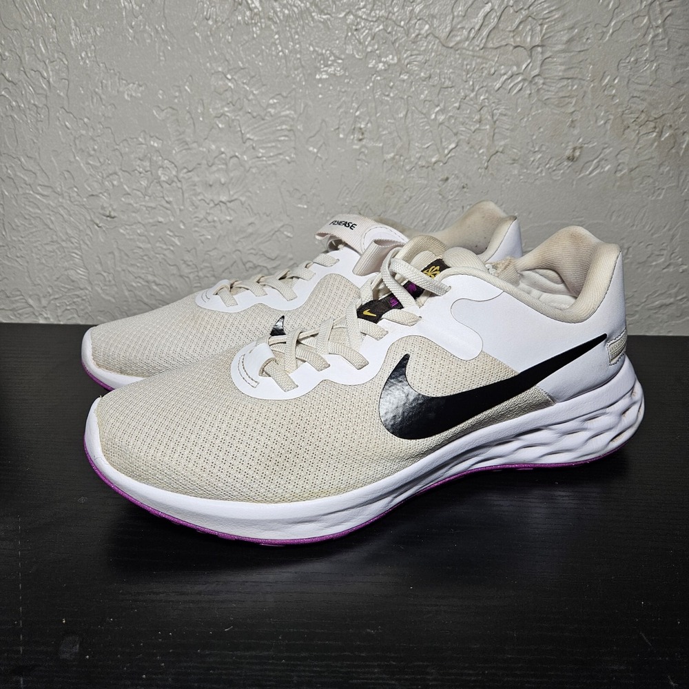 Nike Womens Size 9 Revolution 6 Fly Ease DC8998-101 Run Shoes Sneakers